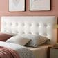 Modway Emily Biscuit Tufted Performance Velvet Queen Headboard in White, , large
