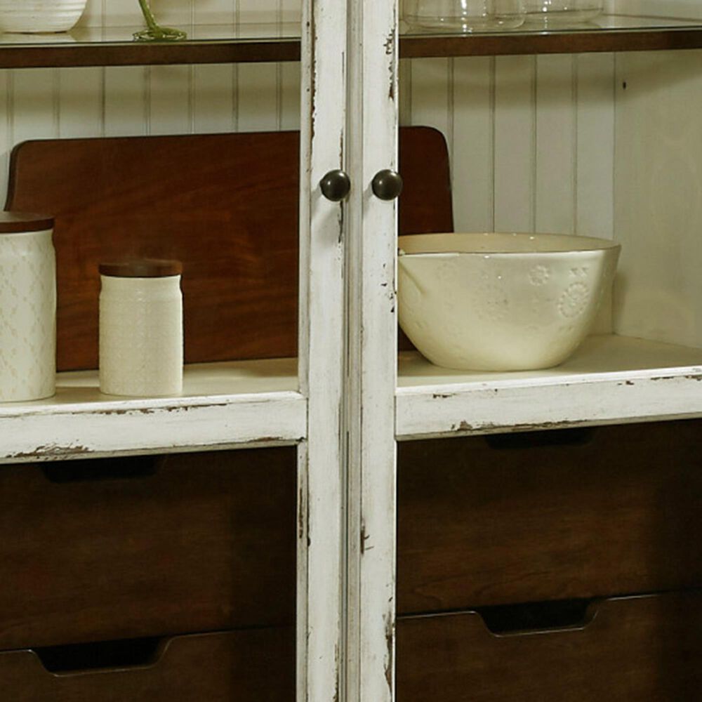 Chapel Hill 47.25&quot; PFC Curio in Antique White, , large