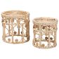 Baxton Studio Bowie 2-Piece Nesting End Table Set in Natural Brown, , large