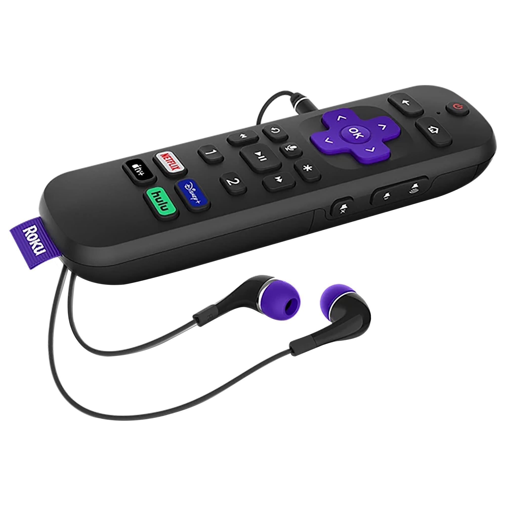 Roku remote replacement with headphone jack best sale