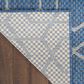 Nourison Horizon HOZ01 Denim 10" x 14" Indoor/Outdoor Area Rug, , large