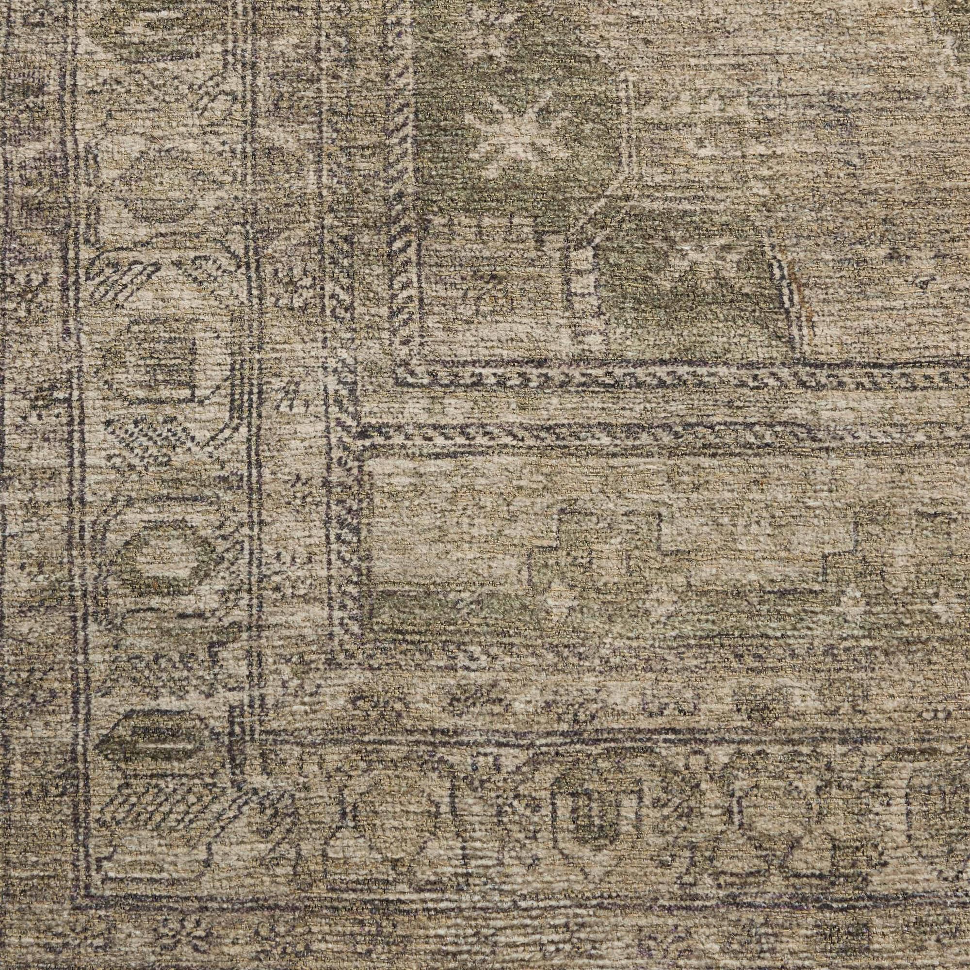 Amber Lewis x Loloi Cambria Sand and Olive 10' x 14' Area Rug