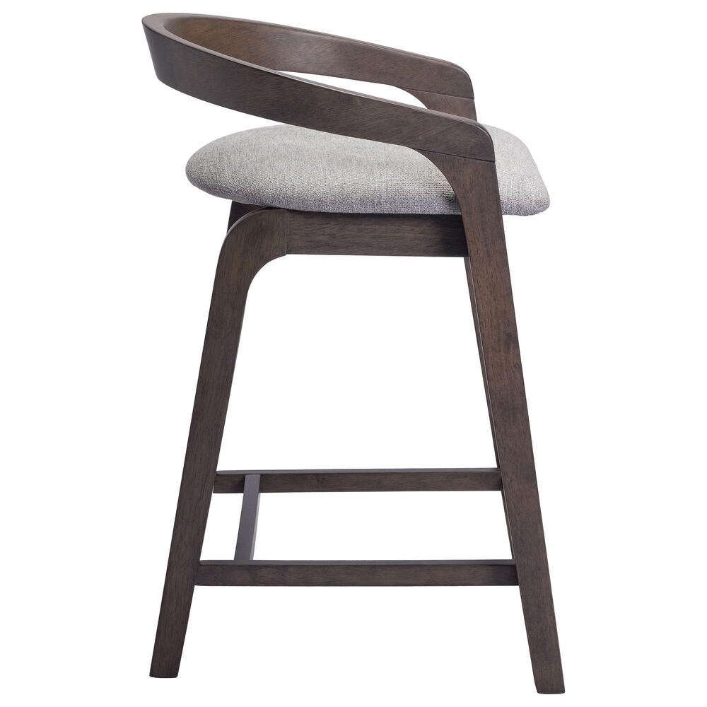 Zuo Modern Troy Counter Stool in Dove Gray &amp; Espresso, , large