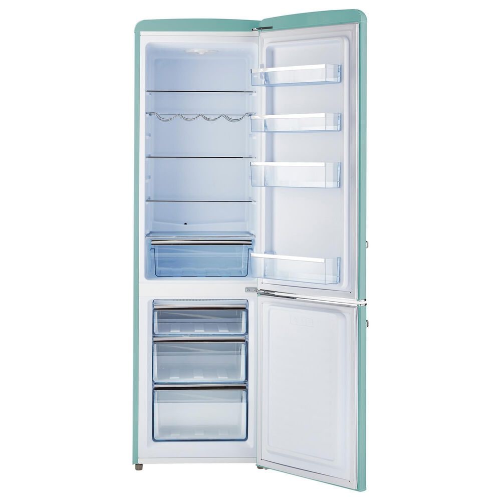 Unique Appliances Classic Retro 9 Cu. Ft. Bottom Freezer Regfrigerator In Ocean Mist Turquoise, , large