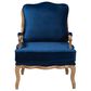 Baxton Studio Jules Accent Chair in Navy Blue, , large