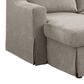 Lifestyle Solutions Haddington Stationary Convertible Sleeper Sofa with Chaise in Flax, , large