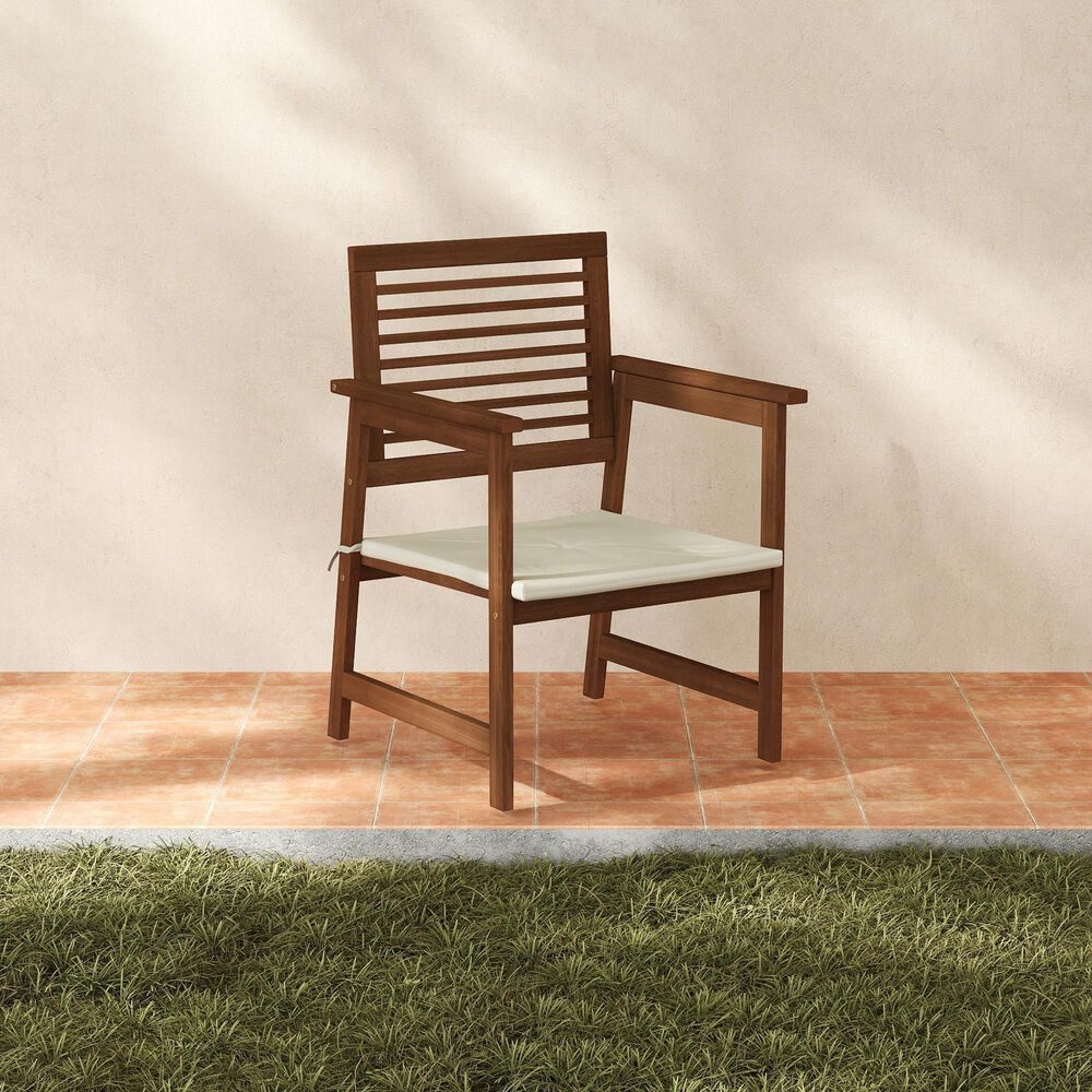 HOMLUX Patio Armchair with Cushion in Natural (Set of 2), , large