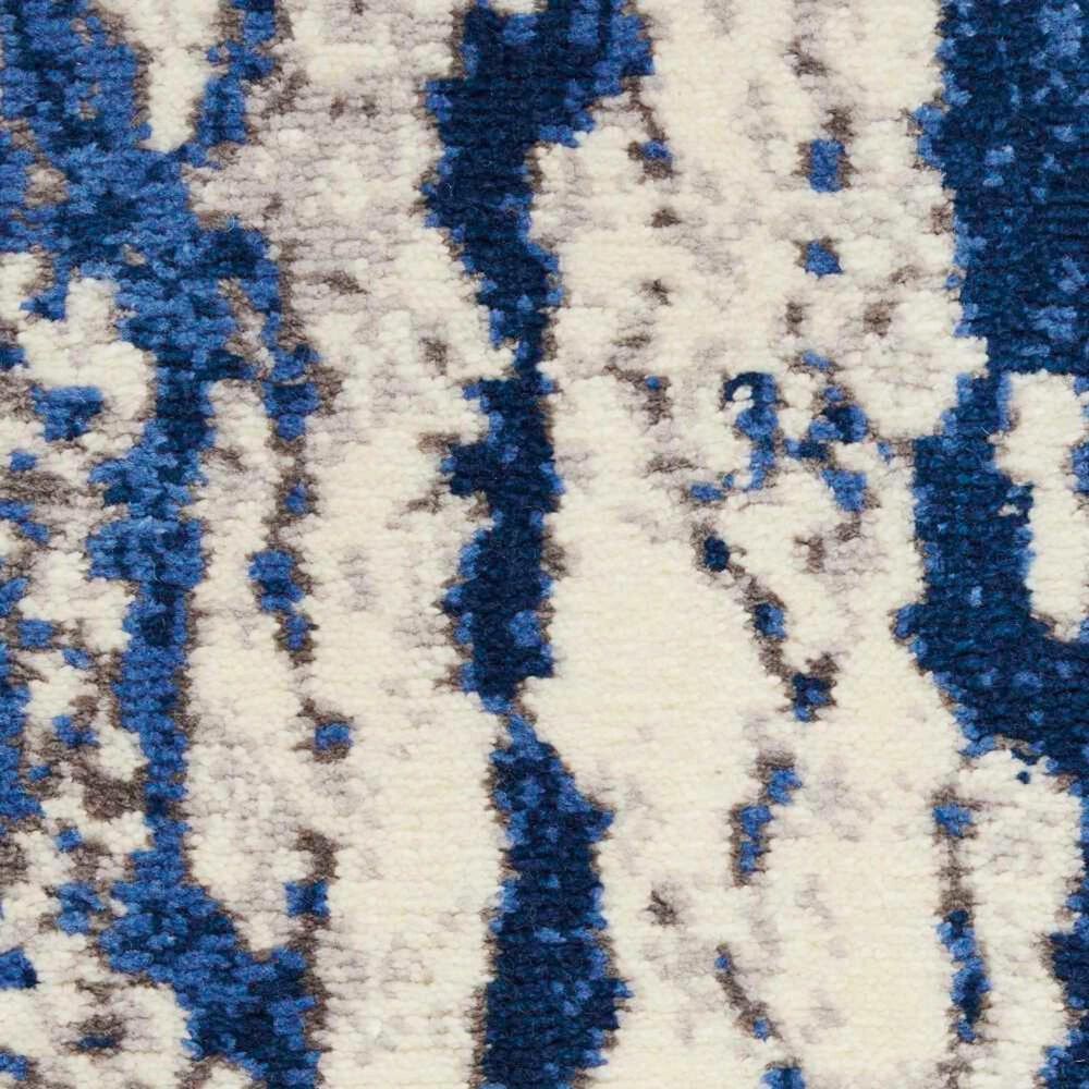 Nourison Twilight 2&#39; x 3&#39; Ivory and Blue Area Rug, , large