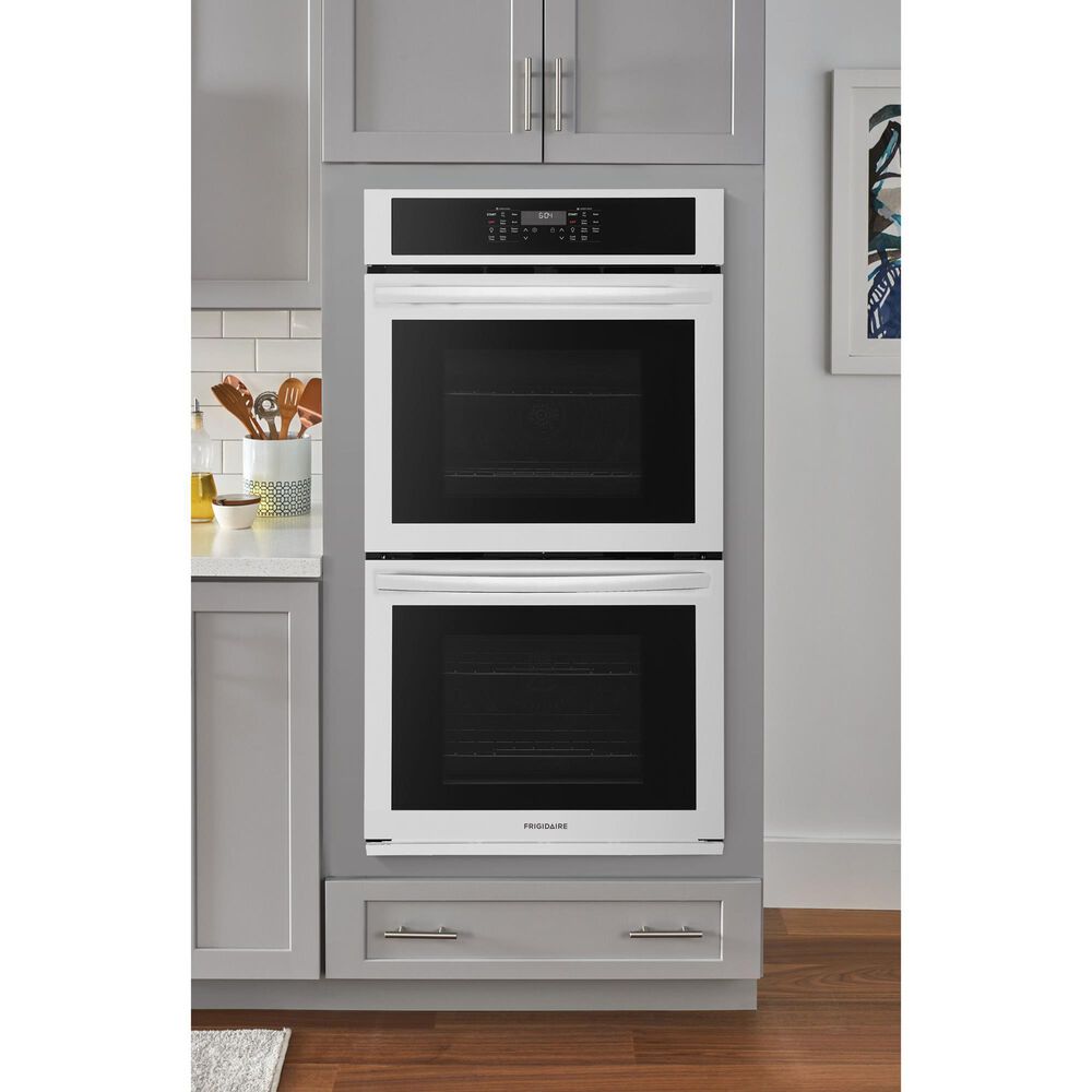 Frigidaire 27" Built-in Double Wall Oven with Air Fry in White, , large
