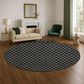 Dalyn Rug Company The Reserve TR15 Black 8" Round Indoor/Outdoor Area Rug, , large