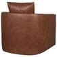 Massoud Furniture Gemma Swivel Chair in Whiskey, , large