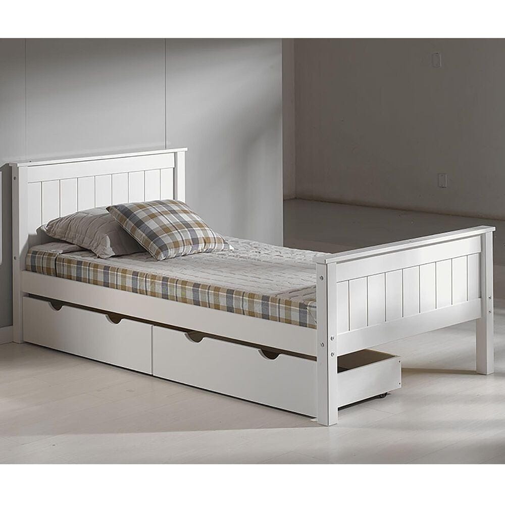Timberlake Harmony Twin Storage Bed in White, , large