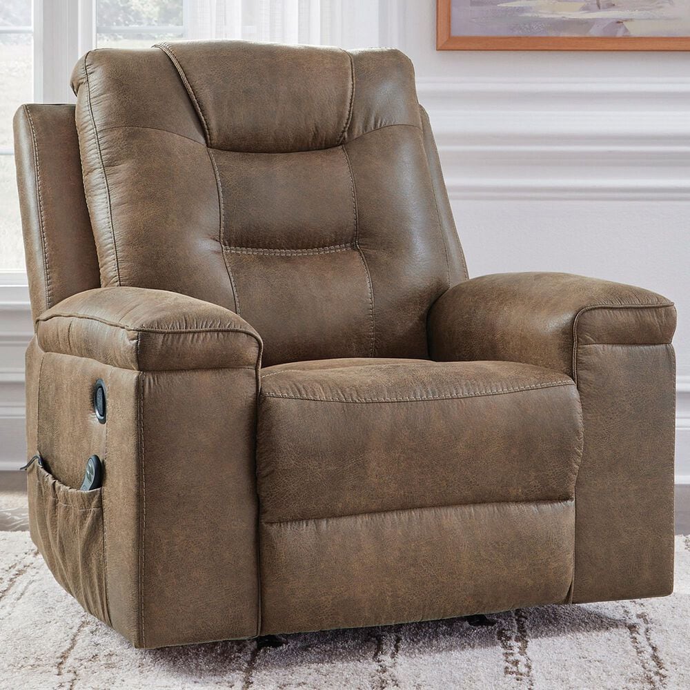 Ashley Stockworth Manual Rocker Recliner in Earth, , large