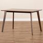 Baxton Studio Britte Dining Table in Walnut Brown - Table Only, , large