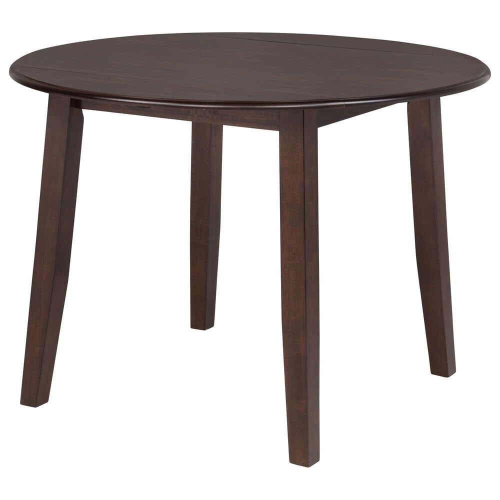 Coaster Barton 5-Piece Round Dining Set in Dark Brown, , large