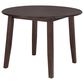 Coaster Barton 5-Piece Round Dining Set in Dark Brown, , large