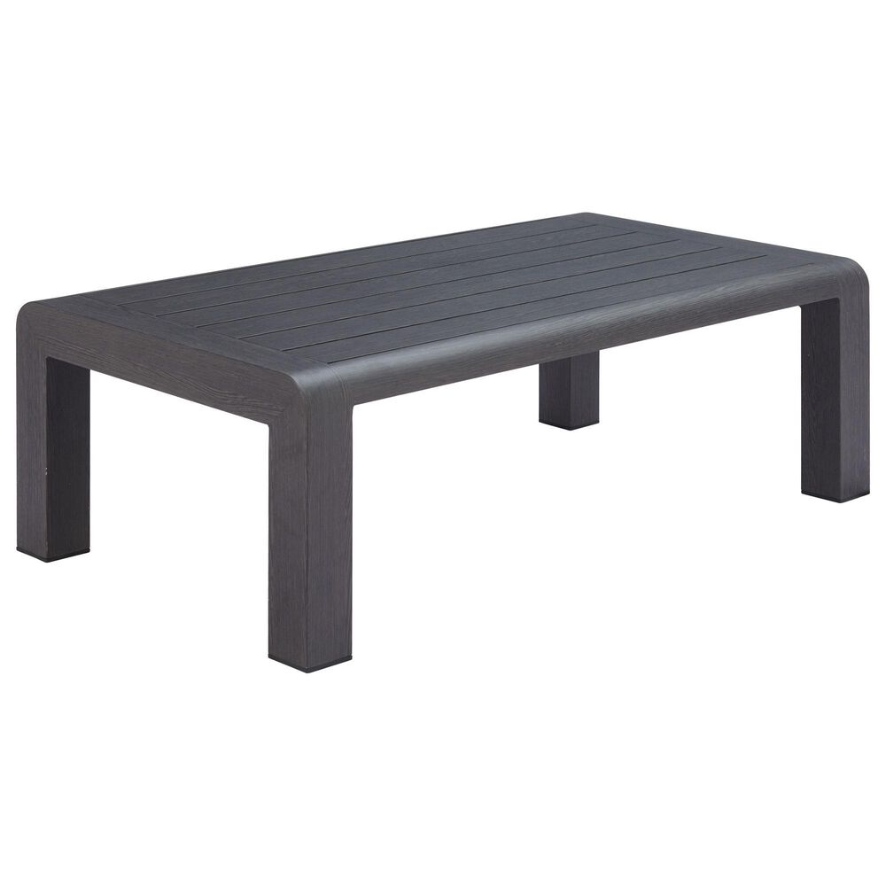 Zuo Modern Rolig Patio Coffee Table in Black, , large