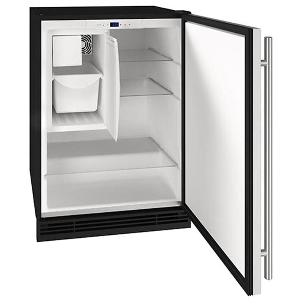 U-Line 4.2 Cu. Ft. Compact Refrigerator with Ice Make in Stainless Steel, , large