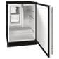 U-Line 4.2 Cu. Ft. Compact Refrigerator with Ice Make in Stainless Steel, , large