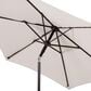 Furniture of America Nuri 6-Piece Outdoor Dining Set with Umbrella in Black, , large