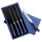 Cangshan Kita 4-Piece Fine Edge Steak Knife Set in Blue and Black, , large