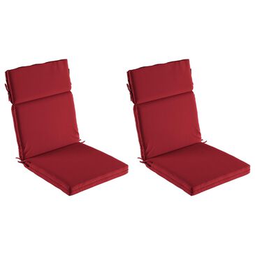 Timberlake Patio Chair Cushion in Red (Set of 2), , large