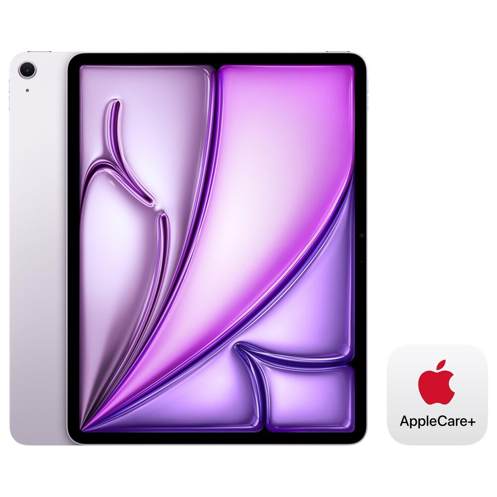 Apple 13-Inch iPad Air M3 Chip Wi-Fi 1TB in Purple (Latest Model) with 2-Year AppleCare+, , large