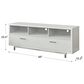 Pacific Landing TV Console with Metal Base in White, , large