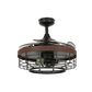Beacon Lighting Montclair 48" Ceiling Fan with Koa Trim AC and Light in Matte Black, , large