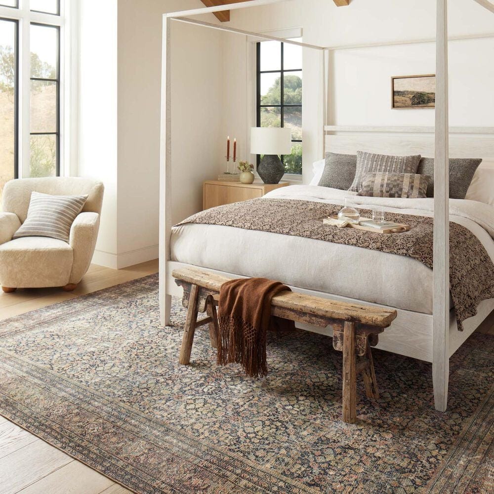 Amber Lewis x Loloi Morgan 7&#39;3&quot; x 9&#39;3&quot; Denim and Multicolor Area Rug, , large