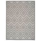 Nourison Versatile 6" x 9" Silver Grey Indoor/Outdoor Area Rug, , large