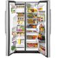 GE Appliances 25.1 Cu. Ft. Side-by-Side with External Dispenser in Stainless Steel, , large