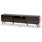 Baxton Studio Naoki 70" TV Stand in Grey and Walnut, , large