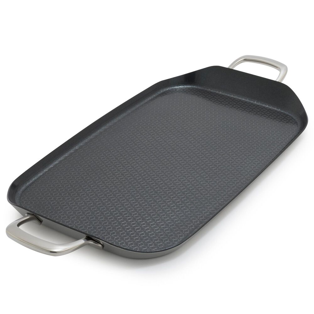 Green Pan Spectra Double Burner Griddle in Stainless Steel, , large