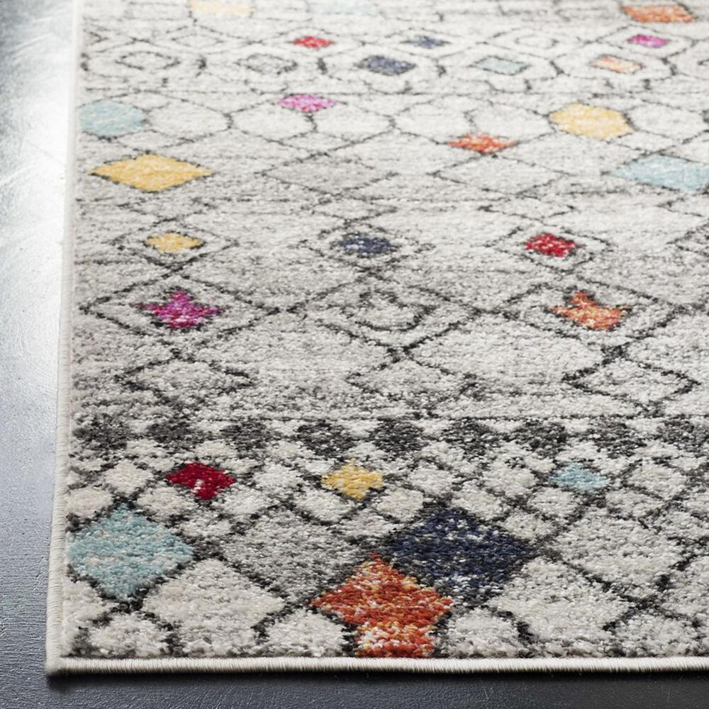 Safavieh Adirondack ADR204F 6&#39; x 9&#39; Light Grey and Fuchsia Area Rug, , large