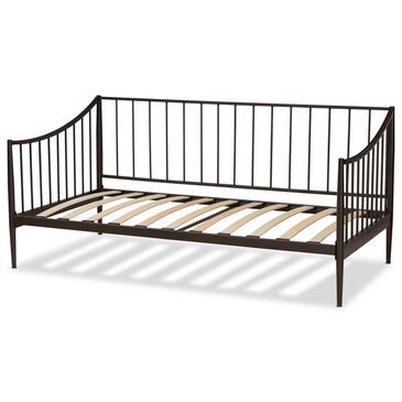 Baxton Studio Rupert Daybed in Black, , large