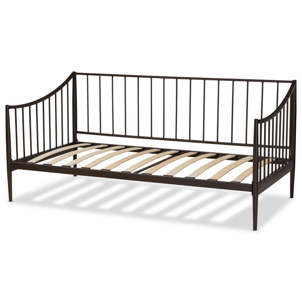 Baxton Studio Rupert Daybed in Black, , large