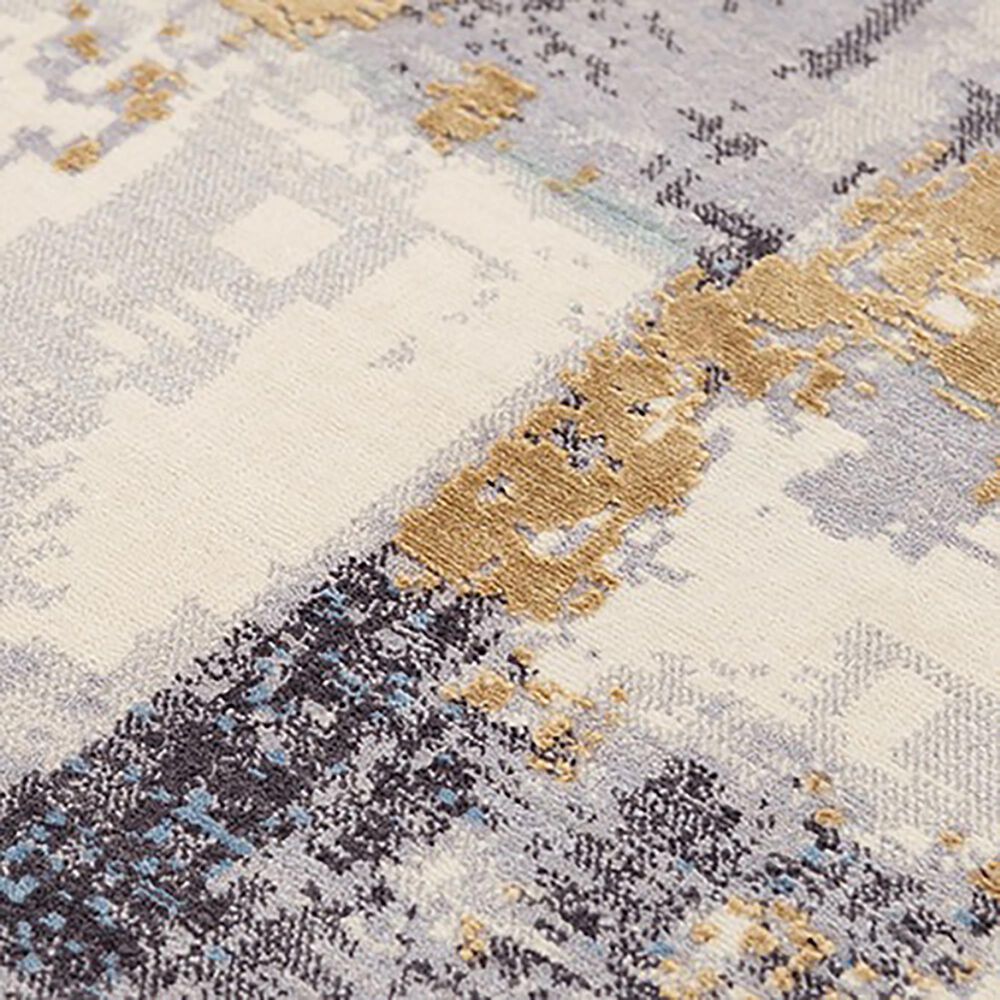 RIZZY Bolero BOL725 2&#39;6&quot; x 8&#39; Ivory, Beige, Blue and Light Gray Runner, , large