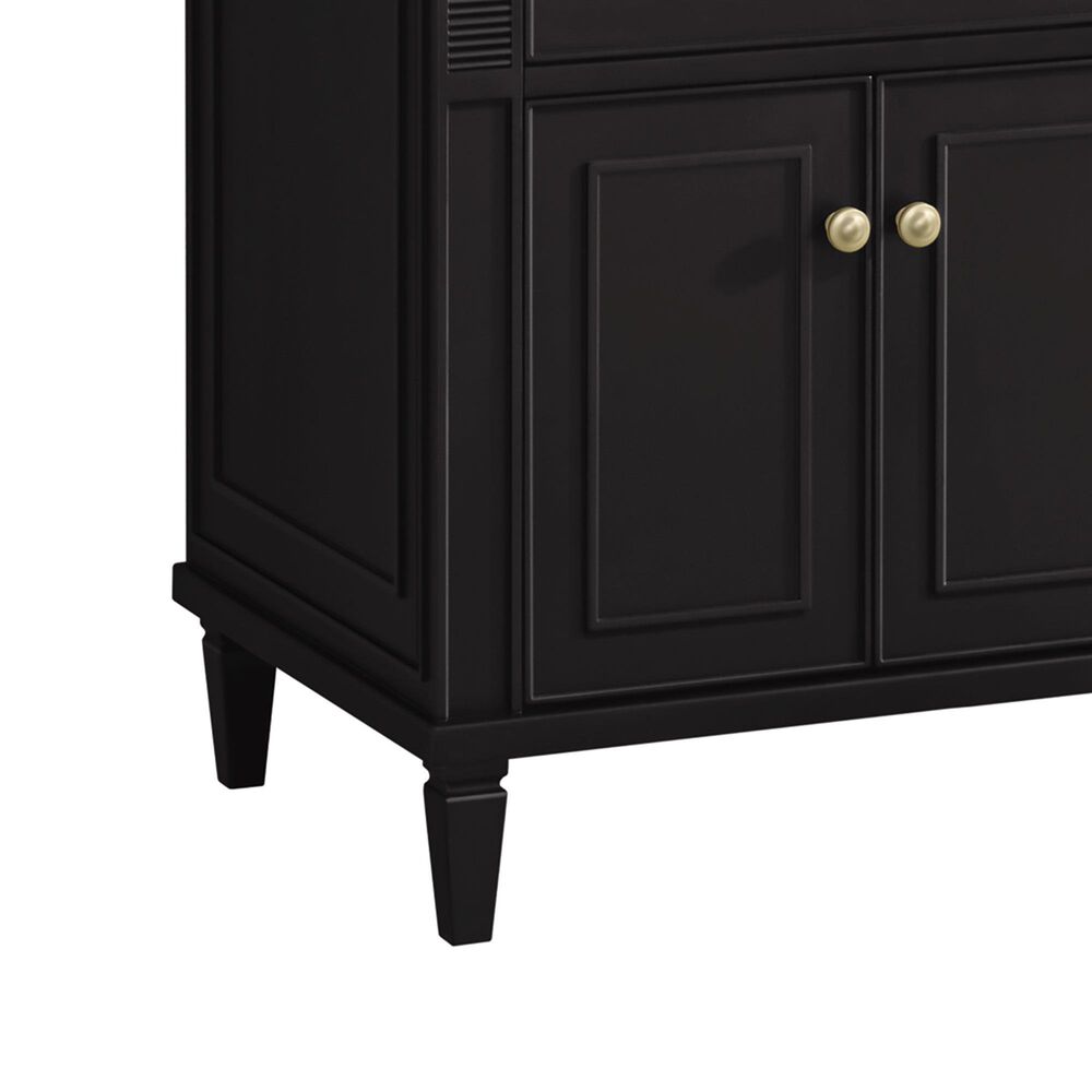 James Martin Vanities Lorelai 72&quot; Double Vanity in Black Onyx with 3 cm Carrara White Marble Top, , large