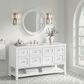 James Martin Terra 30" Round Mirror in Limestone, , large