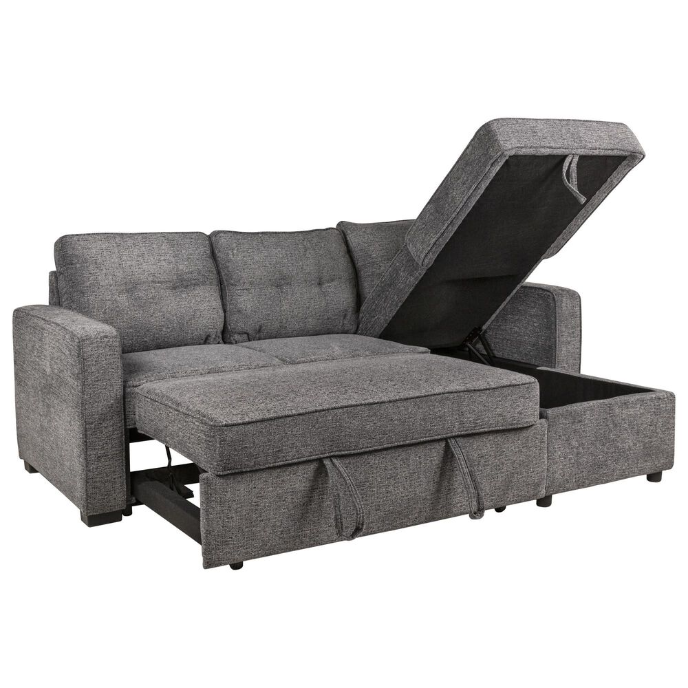 Steve Silver Noah Sofa Sleeper with Chaise in Gray, , large