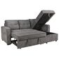Steve Silver Noah Sofa Sleeper with Chaise in Gray, , large