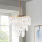 Hampton Park Isla Layered Capiz Chandelier in Gold, , large