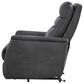 Ashley Strawbill Power Lift Recliner in Shadow, , large