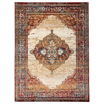 Amer Rugs Allure 2" x 3" Beige and Red Area Rug, , large