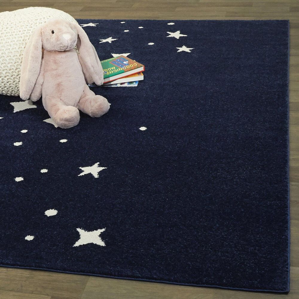 Balta Rugs Starlight 3&#39;11&quot; x 5&#39;7&quot; Navy Kids Area  Rug, , large