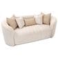 Vista Haus Ariana Stationary Loveseat in Beige Velvet, , large