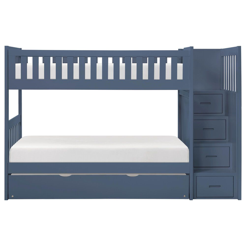 Homelegance Twin/Twin Step Bunk W/ Trundle, , large