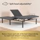 Sleeptronic Berkshire Regent Gel II Hybrid Firm Flex Head Queen Mattress with Gold Baselogic Flex Head Queen Adjustable Base, , large