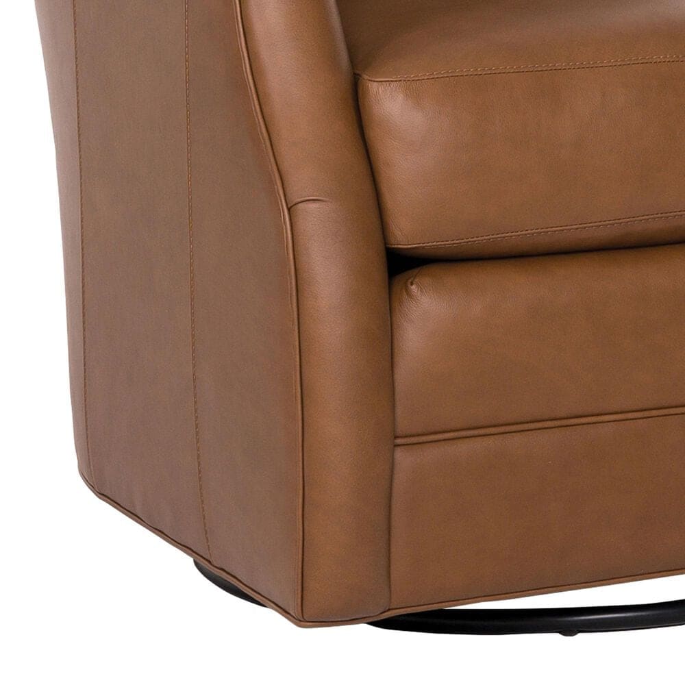 Smith Brothers Swivel Glider Chair in Brown, , large